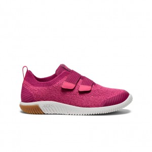 Keen KNX Knit Double Strap Sneakers Big Kinder Rosa Rosa | THQ2966HK