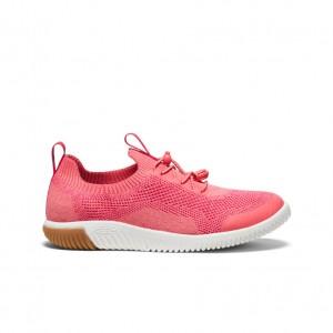 Keen KNX Knit Sneakers Big Kinder Rosa Weiß | XOO2851HL