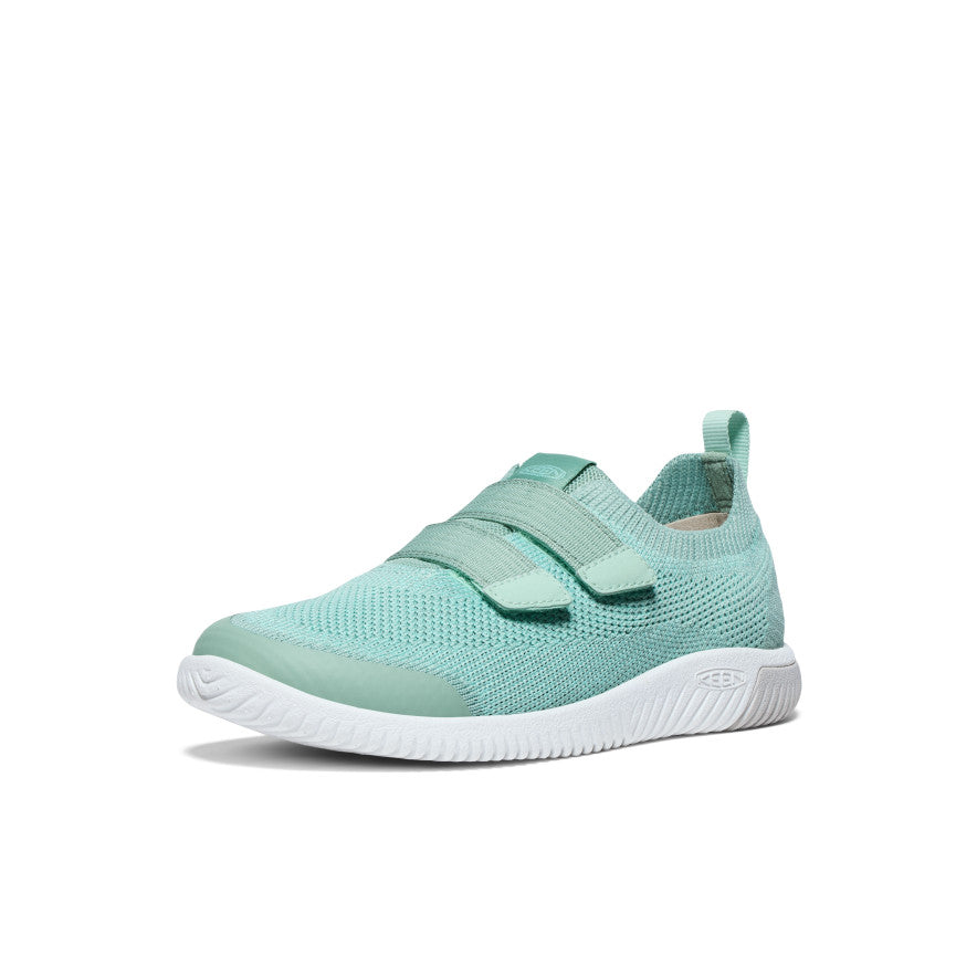 Keen KNX Knit Double Strap Sneakers Big Kinder Grau Grün | PNR346HD