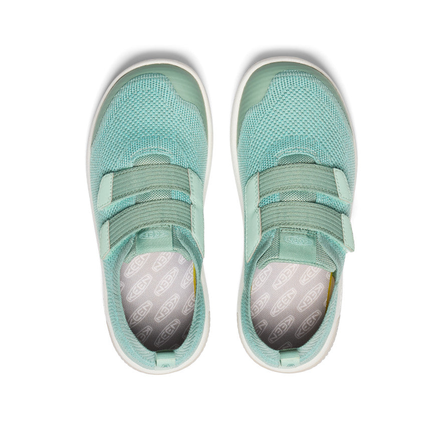 Keen KNX Knit Double Strap Sneakers Big Kinder Grau Grün | PNR346HD