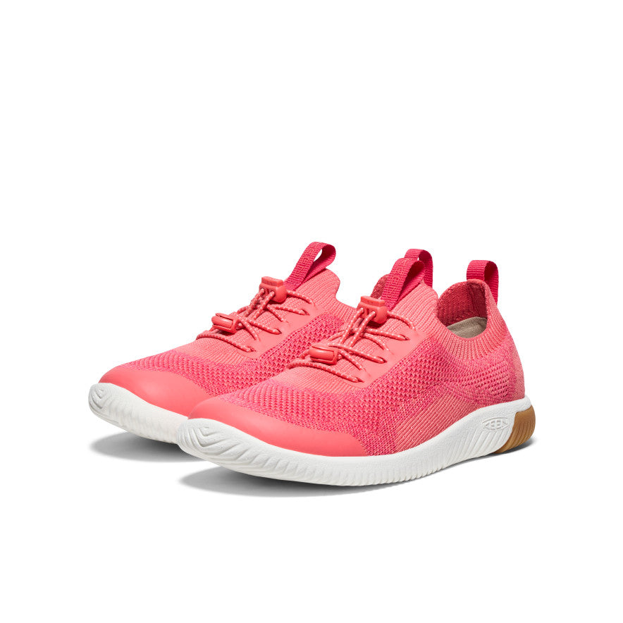 Keen KNX Knit Sneakers Big Kinder Rosa Weiß | XOO2851HL