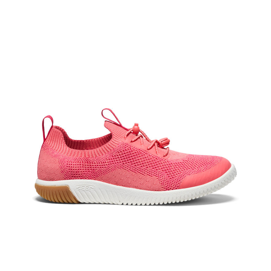 Keen KNX Knit Sneakers Big Kinder Rosa Weiß | XOO2851HL