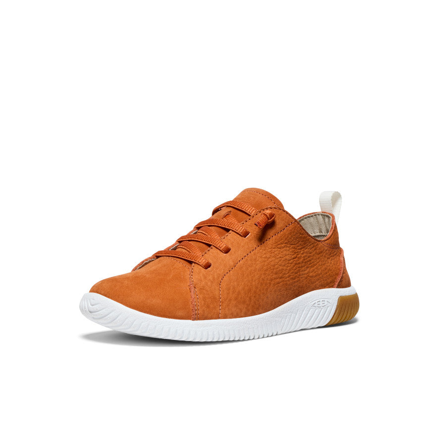 Keen KNX Leather Sneakers Big Kinder Gold Weiß | SSM740FS