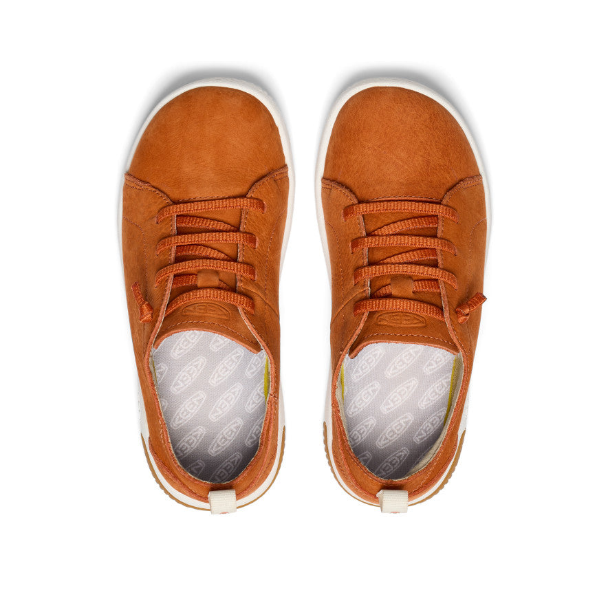 Keen KNX Leather Sneakers Big Kinder Gold Weiß | SSM740FS