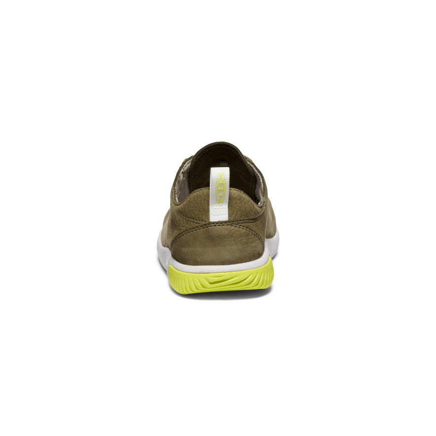Keen KNX Leather Sneakers Big Kinder Olivgrün | ENG37100BN